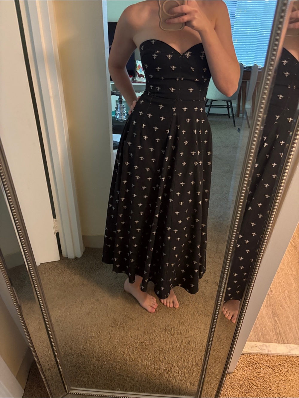 G Label Goop strapless cocktail dress